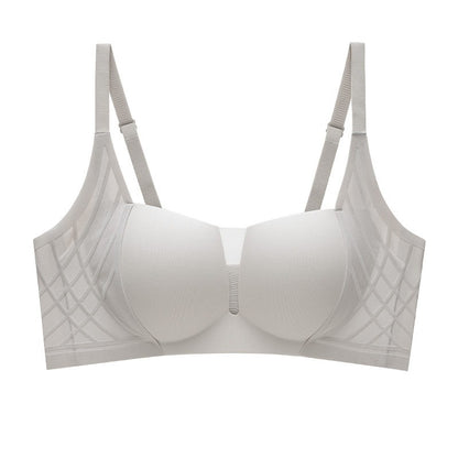 3D Velvet Thin Jelly Bra with Soft Support for Women