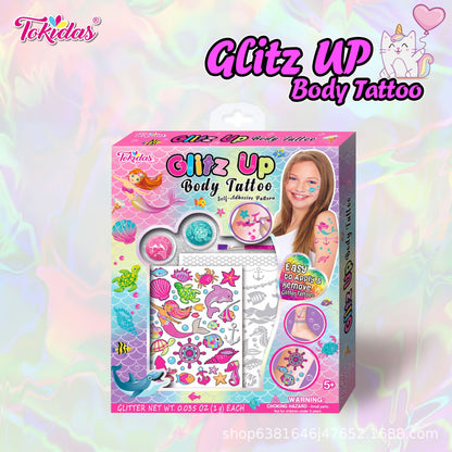 Children's Safe Washable Nail Polish Sticker Set