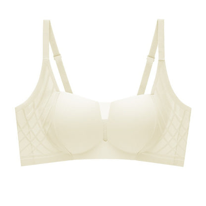 3D Velvet Thin Jelly Bra with Soft Support for Women