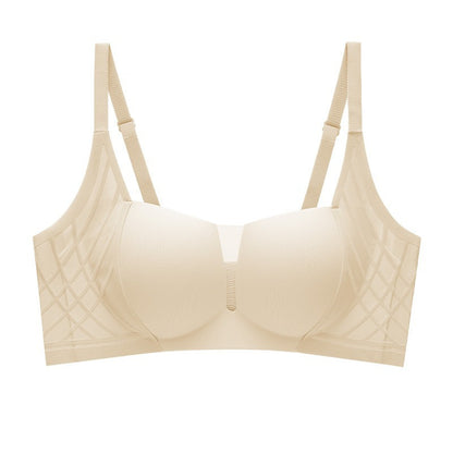 3D Velvet Thin Jelly Bra with Soft Support for Women