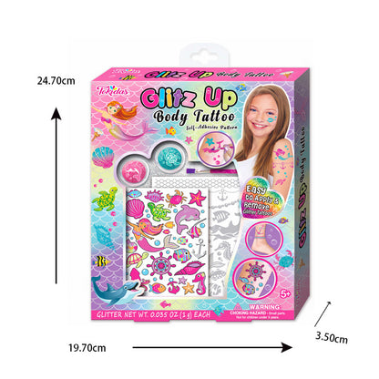 Children's Safe Washable Nail Polish Sticker Set