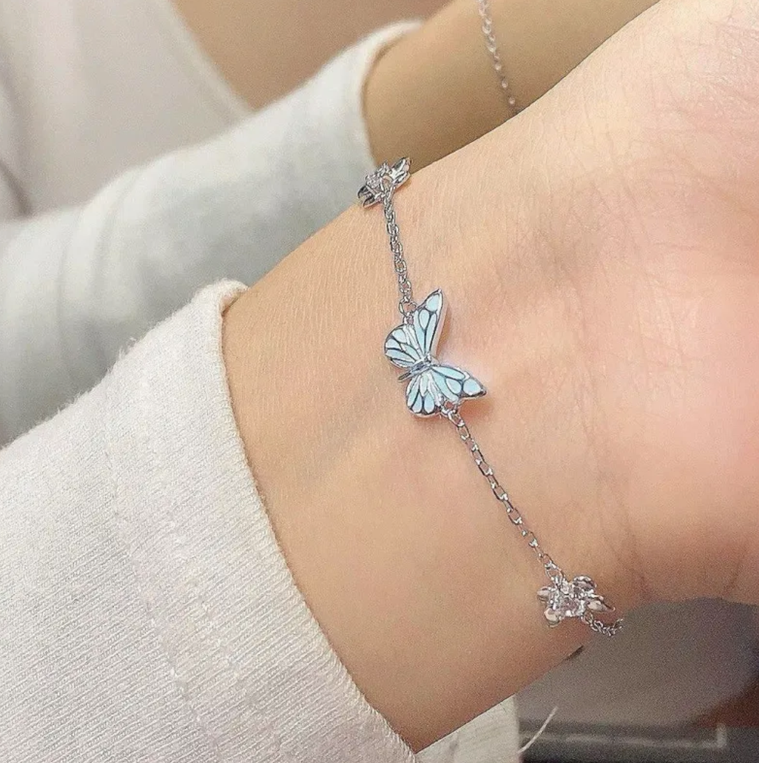 Glow-in-the-Dark Butterfly Jewelry Set
