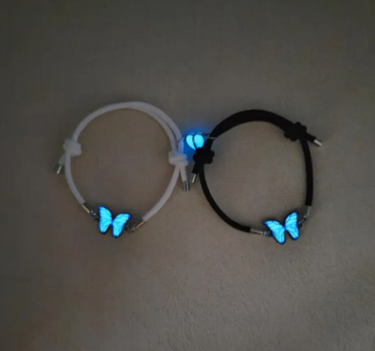 Glow-in-the-Dark Butterfly Jewelry Set