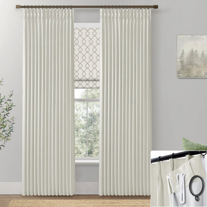 Ivory Thermal Blackout Curtains – Elegant Room Darkening Drapes