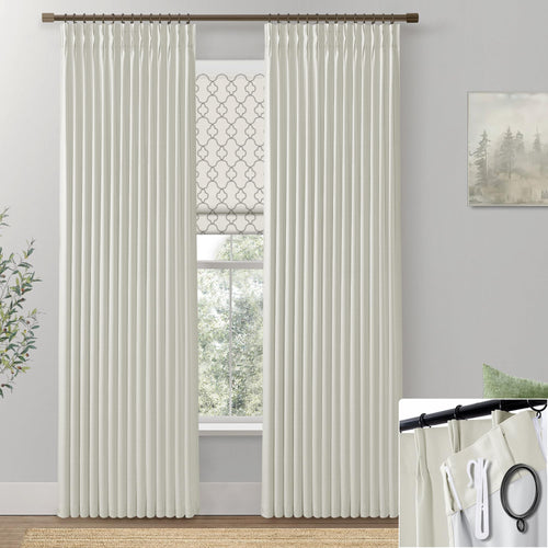 Ivory Thermal Blackout Curtains – Elegant Room Darkening Drapes