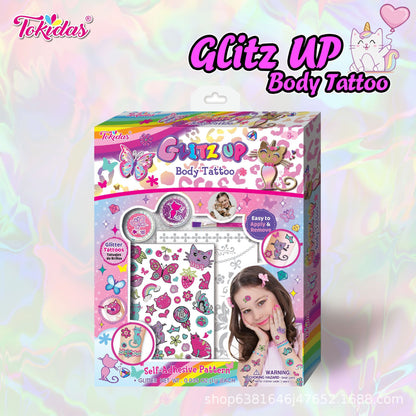 Children's Safe Washable Nail Polish Sticker Set